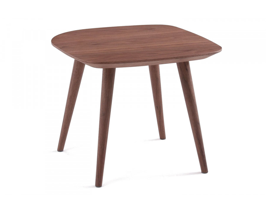 J&M Downtown End Table - Walnut