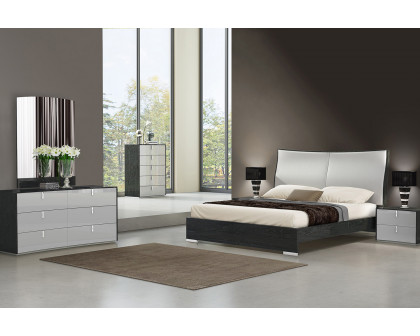 J&M Vera King Bed - Gray