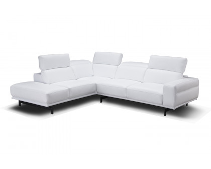 J&M Davenport Sectional - Left Facing, Snow White