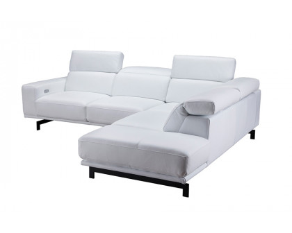 J&M Davenport Sectional - Right Facing, Snow White