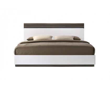 J&M Sanremo B Queen Bed - Walnut