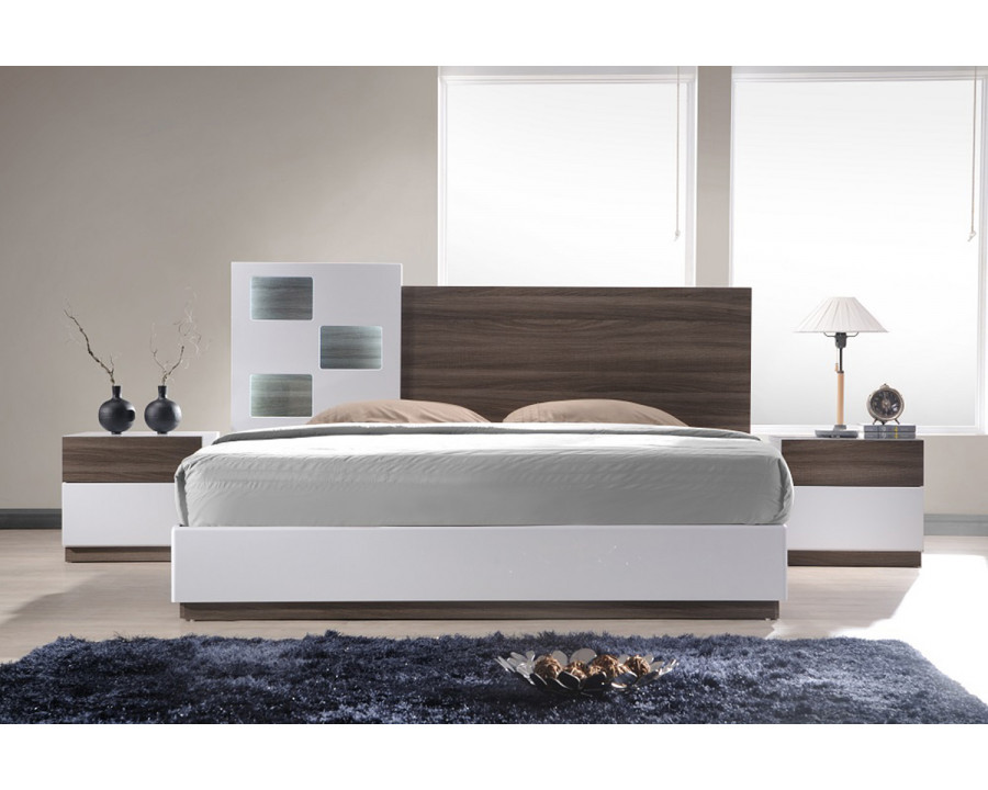 J&M Sanremo A Queen Bed - Walnut