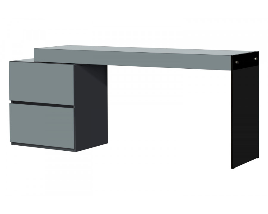 J&M Coach Modern Office Desk - Gray