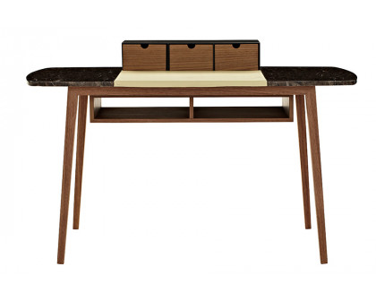 J&M - Dana Modern Office Desk in Walnut