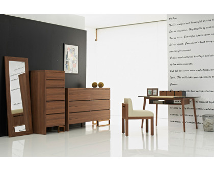 J&M - Dana Modern Office Desk in Walnut