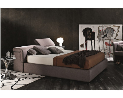 J&M Tower King Storage Bed S600 - Taupe