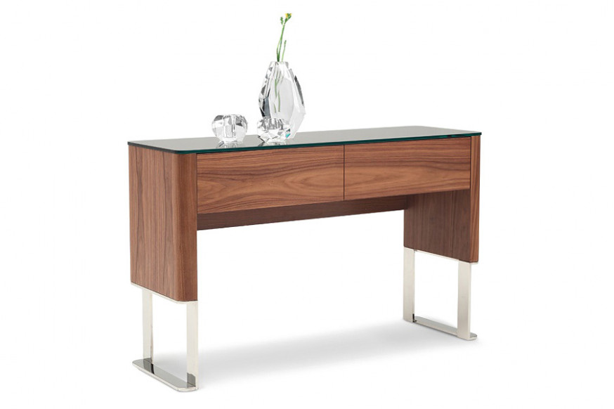 J&M™ Julian Modern Console Table - Walnut