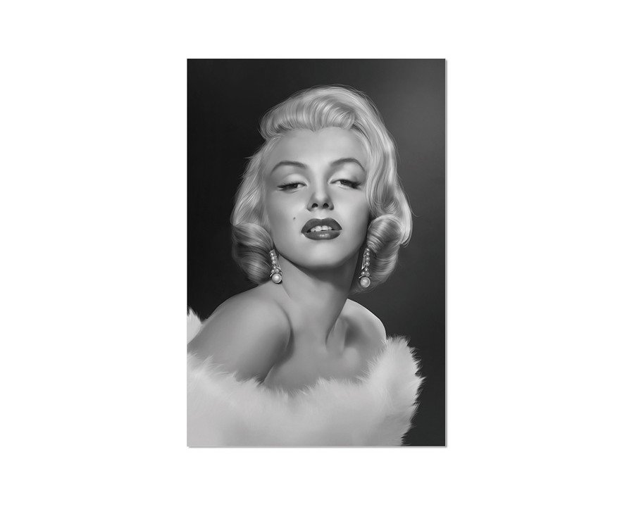 J&M Wall Art Marilyn Monroe Ii - Black/White