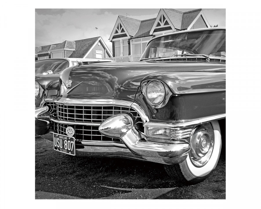 J&M - Wall Art Classic Car Ii in Black/White