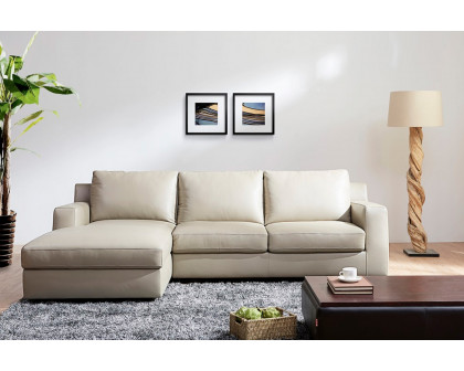 J&M Jenny Sectional - Left Hand Facing Chaise, Beige