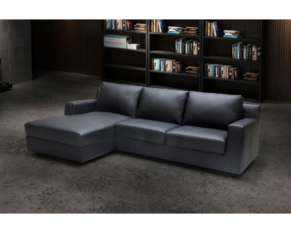 J&M Elizabeth Sectional - Left Hand Facing Chaise, Black