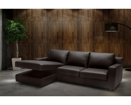 J&M Taylor Sectional - Left Hand Facing Chaise, Brown