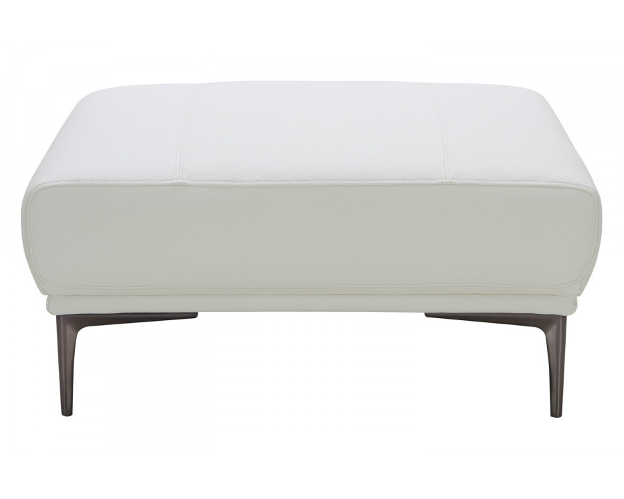 J&M - Davos Ottoman in White