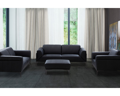 J&M - Knight Loveseat in Black