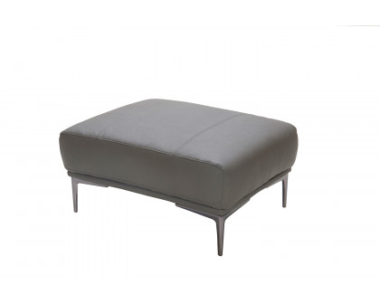 J&M - King Ottoman in Gray