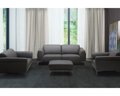 J&M - King Ottoman in Gray