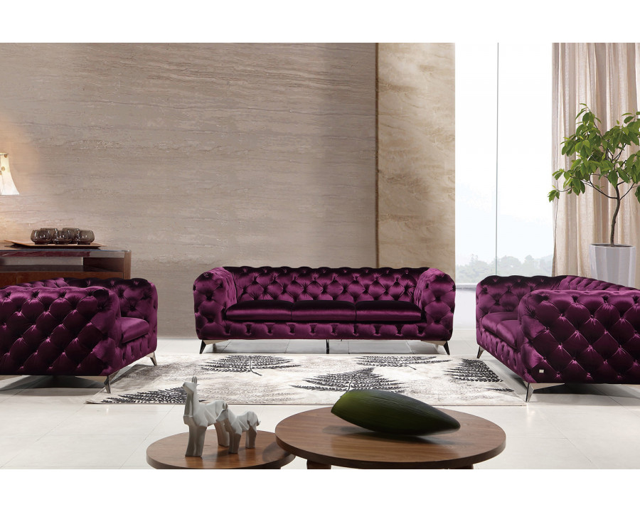 J&M Glitz Sofa - Purple