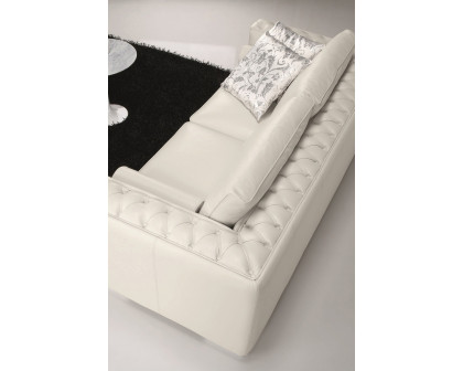 J&M - Vanity Loveseat in White