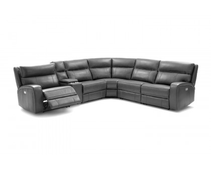 J&M Cozy Motion Sectional - Gray