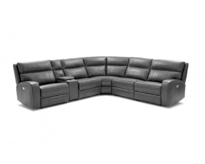 J&M Cozy Motion Sectional - Gray