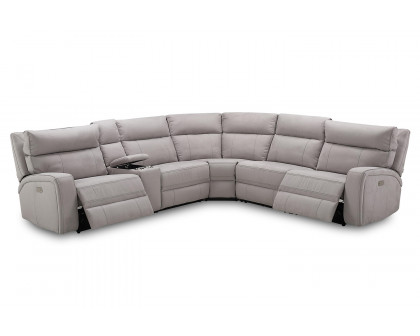 J&M Cozy Motion Sectional - Moonshine