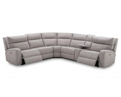 J&M Cozy Motion Sectional - Moonshine