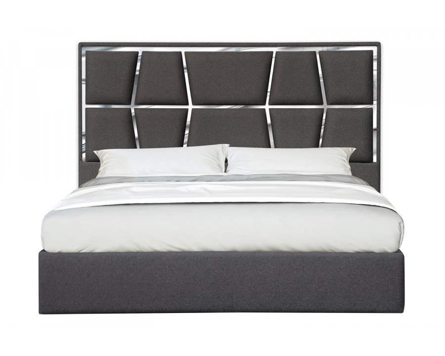 J&M Degas King Bed - Charcoal