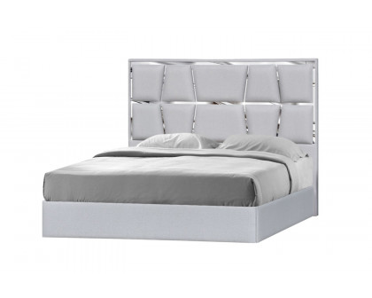 J&M Degas King Bed - Silver Gray