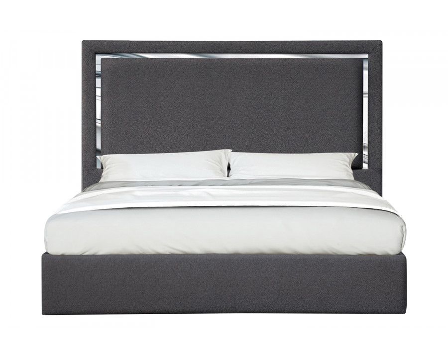 J&M Monet King Bed - Charcoal