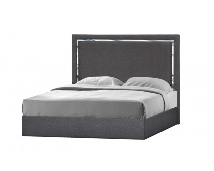 J&M Monet King Bed - Charcoal