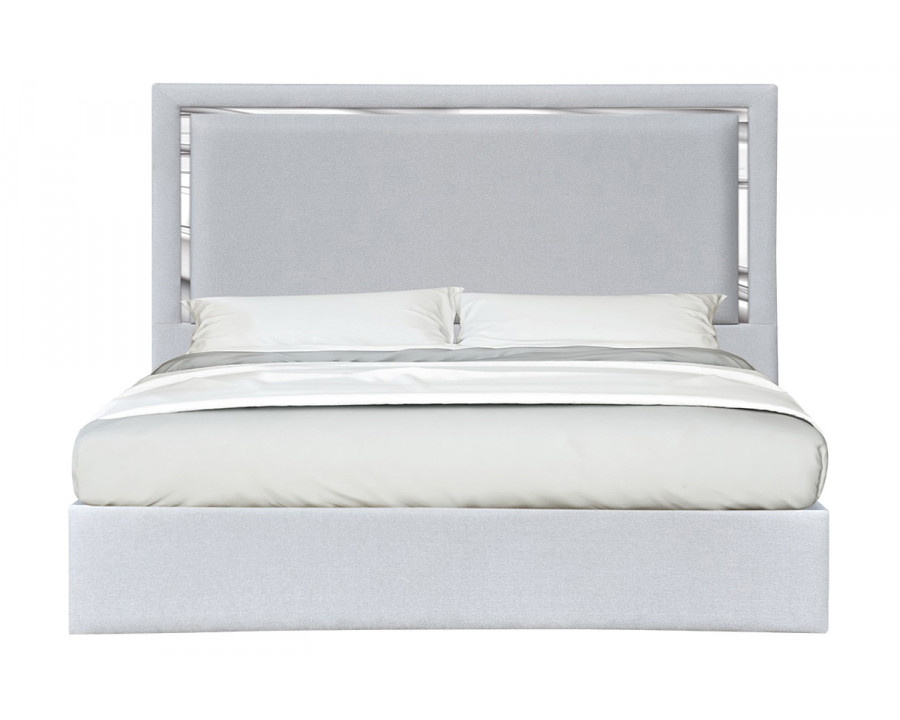 J&M Monet King Bed - Silver Gray