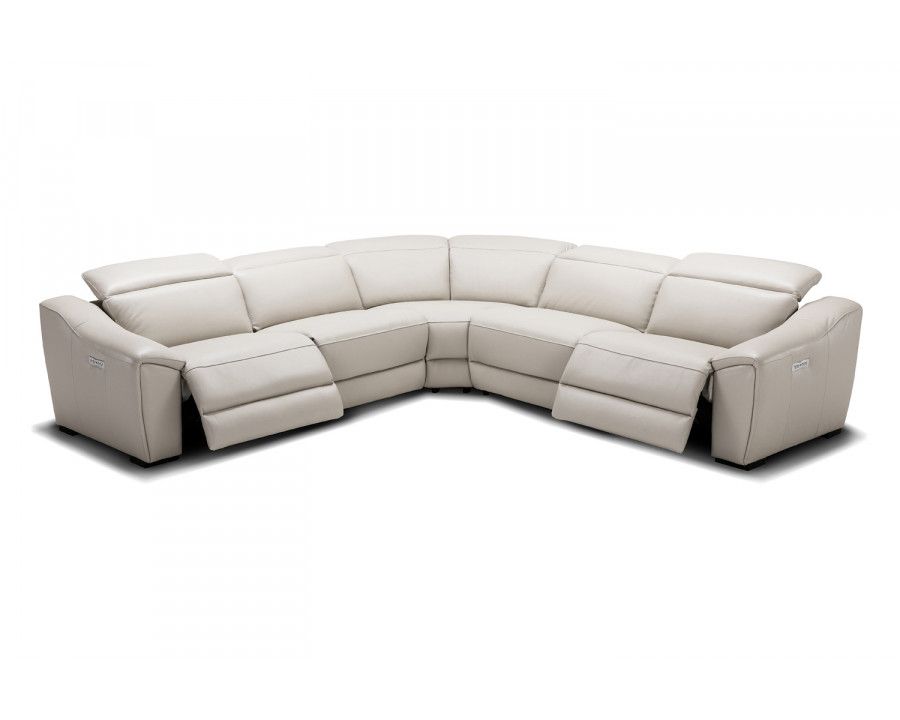 J&M Nova Motion Sectional - Silver Gray