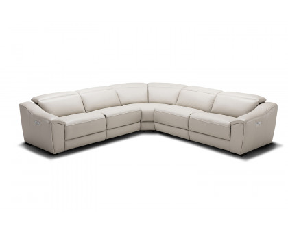 J&M Nova Motion Sectional - Silver Gray