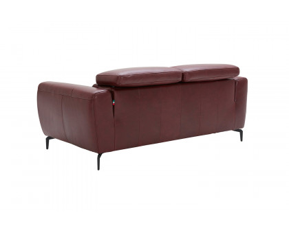 J&M Lorenzo Loveseat - Merlot