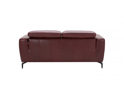 J&M Lorenzo Loveseat - Merlot