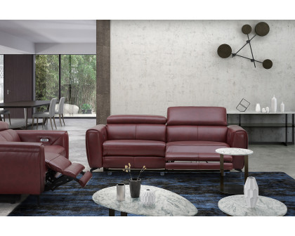 J&M Lorenzo Loveseat - Merlot