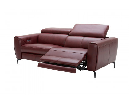 J&M Lorenzo Sofa - Merlot