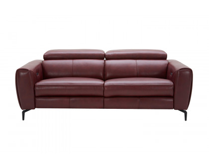 J&M Lorenzo Sofa - Merlot