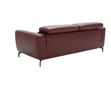 J&M Lorenzo Sofa - Merlot