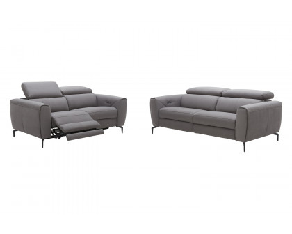 J&M Lorenzo Loveseat - Gray, Fabric