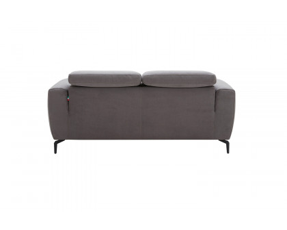 J&M Lorenzo Loveseat - Gray, Fabric