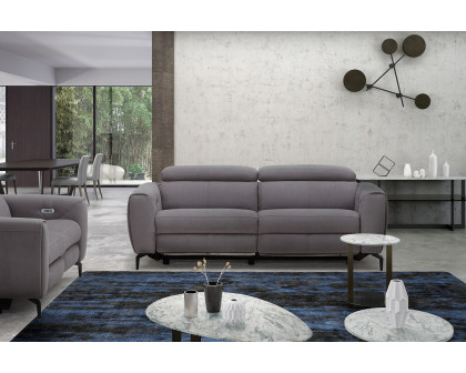 J&M Lorenzo Sofa - Gray, Fabric