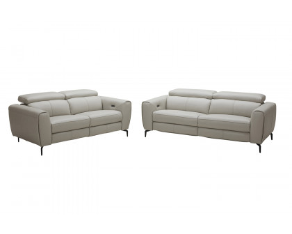 J&M Lorenzo Loveseat - Light Gray