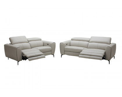 J&M Lorenzo Loveseat - Light Gray