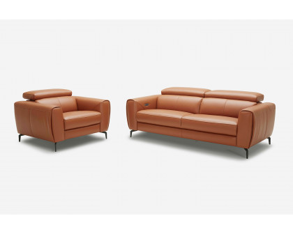 J&M Lorenzo Loveseat - Caramel