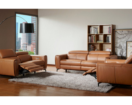 J&M Lorenzo Loveseat - Caramel