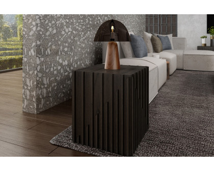 J&M Moderna End Table - Wenge