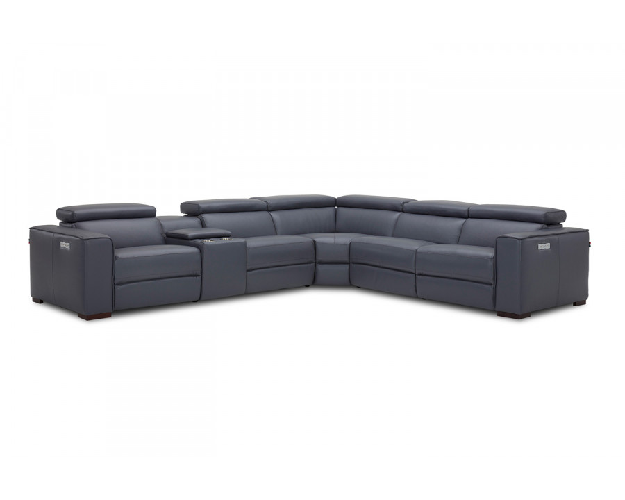 J&M Picasso Motion Sectional - Blue Gray