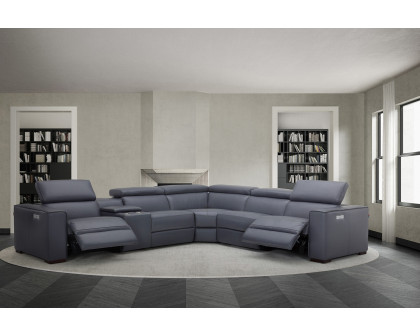 J&M Picasso Motion Sectional - Blue Gray