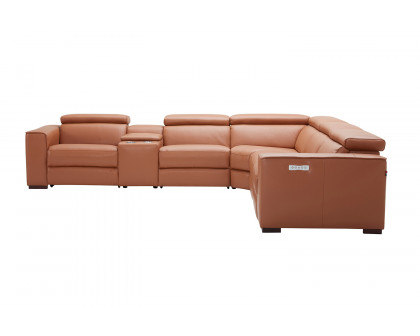 J&M Picasso Motion Sectional - Caramel